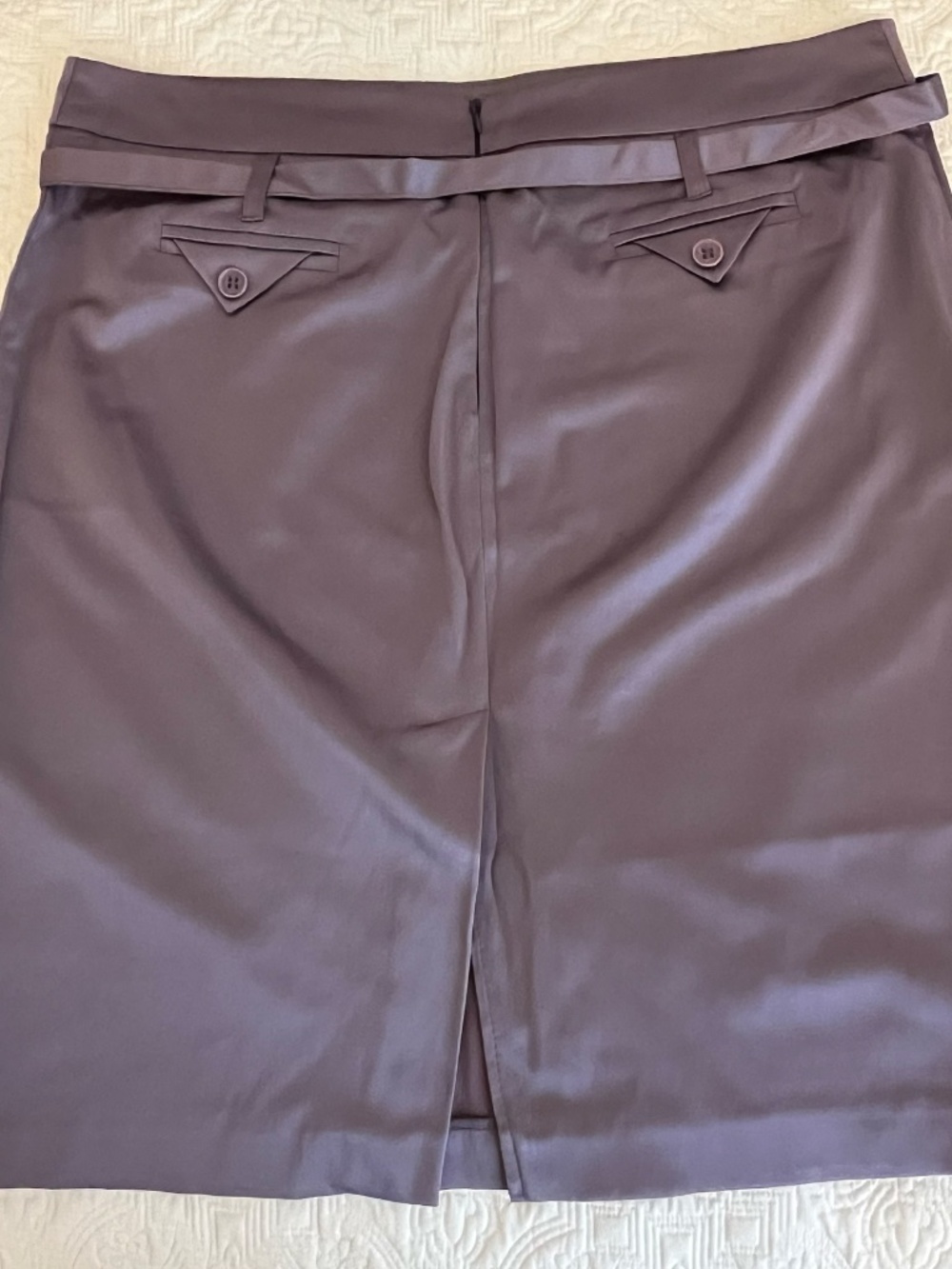 MAEVA belted skirt size (Italian) 46/US M Made in Italy - Picture 2 of 4